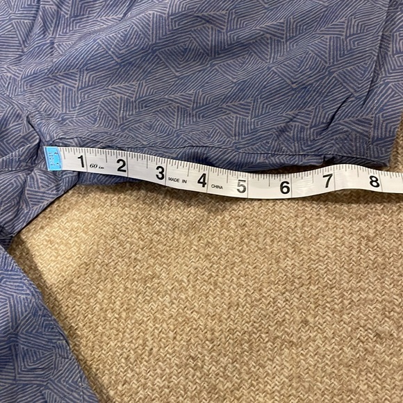 Paige Men Shorts Blue/Gray Pattern 32 - Picture 8 of 8